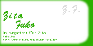zita fuko business card